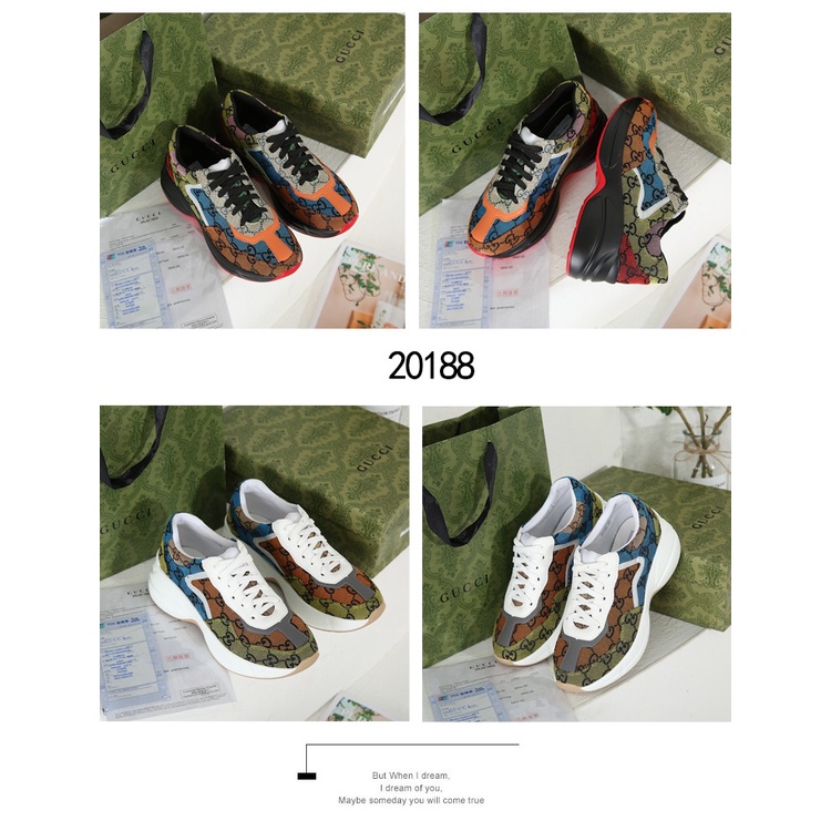 GC Women's Rhyton GG Multicolour Sneaker 20188 New