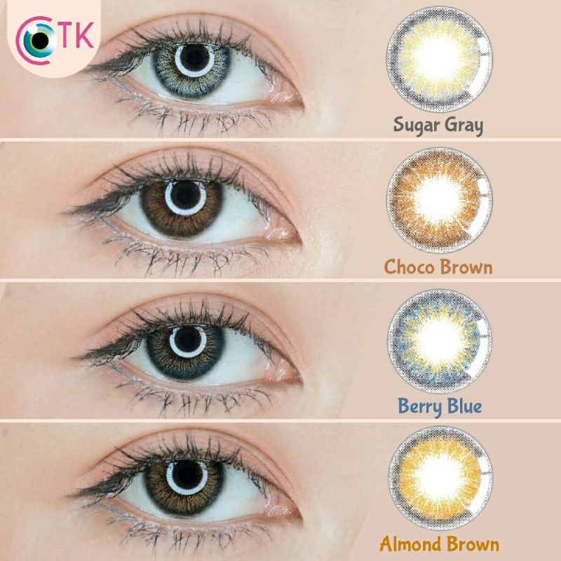 softlens macaron warna diameter 14.5 plano by CTK