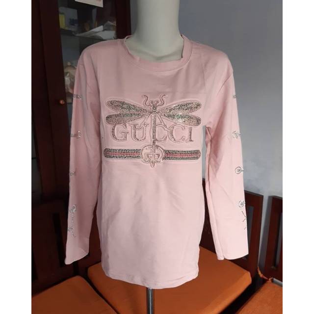 Kaos gucci pink brand layar MF tiramisu tiffany