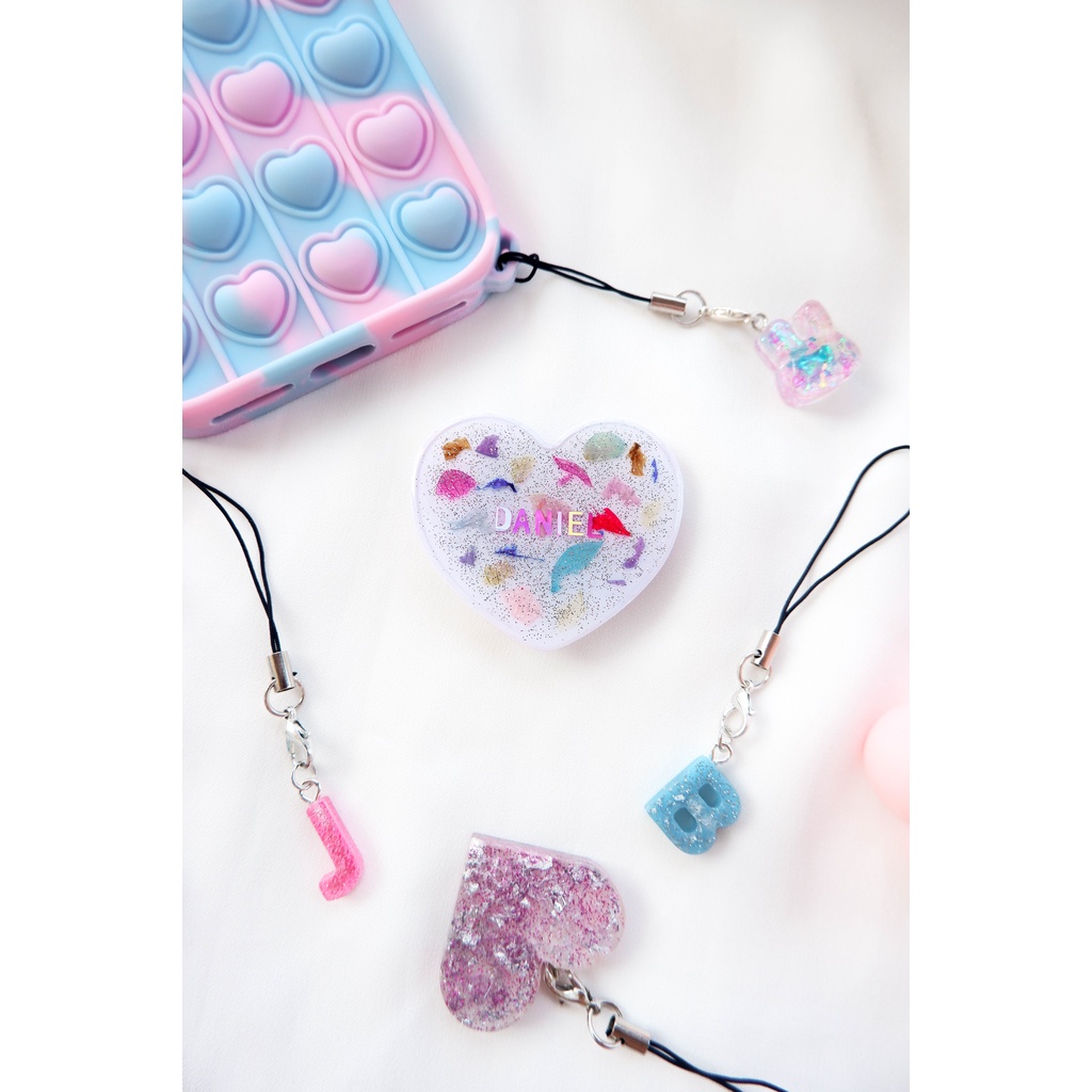 (CUSTOM) POP SOCKET/PHONE HOLDER RESIN INITIALS