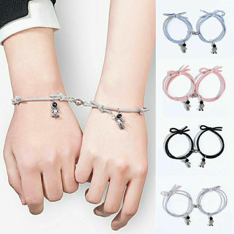 2 pcs gelang magnet/1 Pasang Gelang Couple Magnet Gelang Tali Couple Magnet Attract
