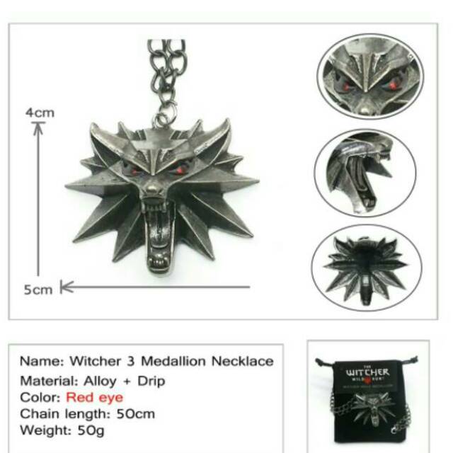 kalung serigala anime game ps4 the witcher wild hunt 3