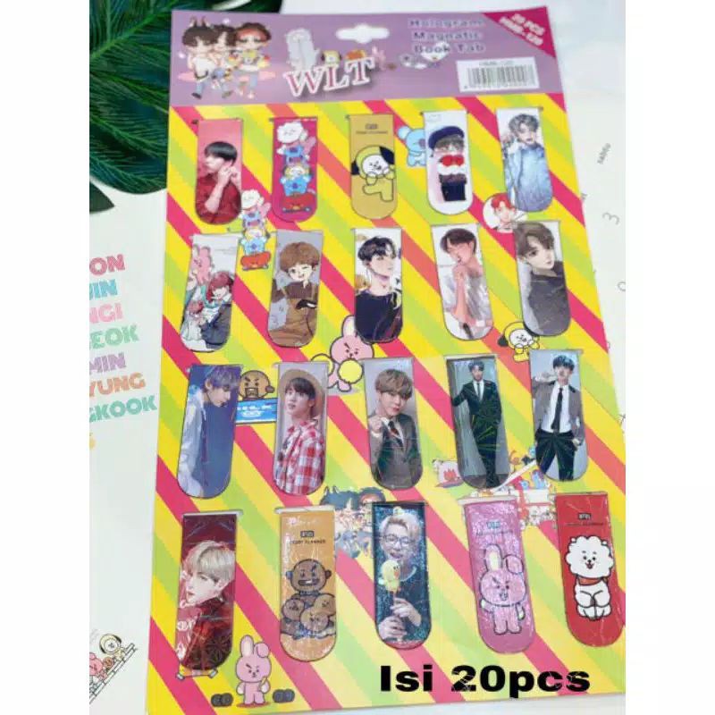 

Pembatas buku magnet / stick note magnet