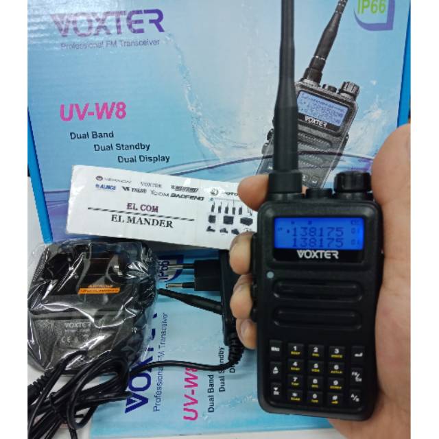 HT VOXTER UV-W8 DUALBAND WATERPROF - JUAL HT VOXTER UV W8 DUALBAND (ANTI AIR) ORIGINAL MURAH
