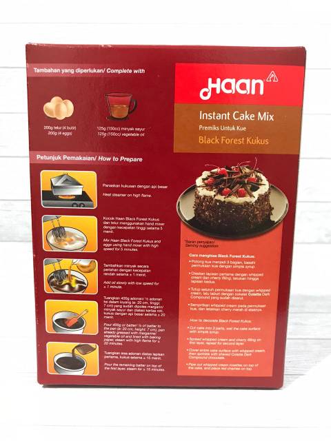 Tepung Premix Kue Black Forest Kukus 400 Gram Shopee Indonesia