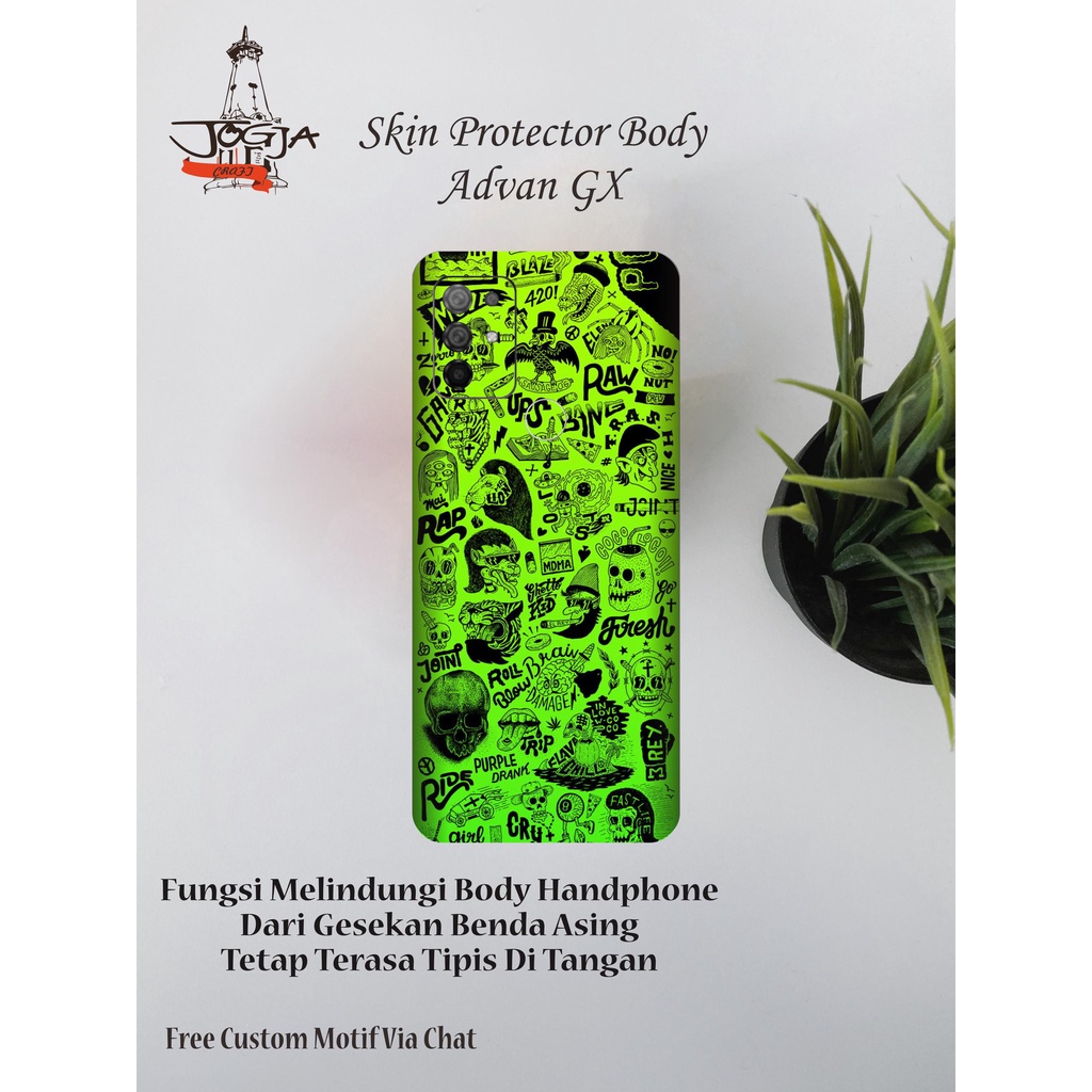 Garskin HP Advan GX Motif yelow - Free Custom Motif Via Chat