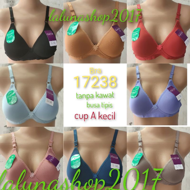 Sorex Bra bh 17238 tanpa kawat, cup kecil super soft (34-40)