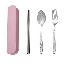 Set Alat makan Stainless Steel Sendok Garpu Sumpit