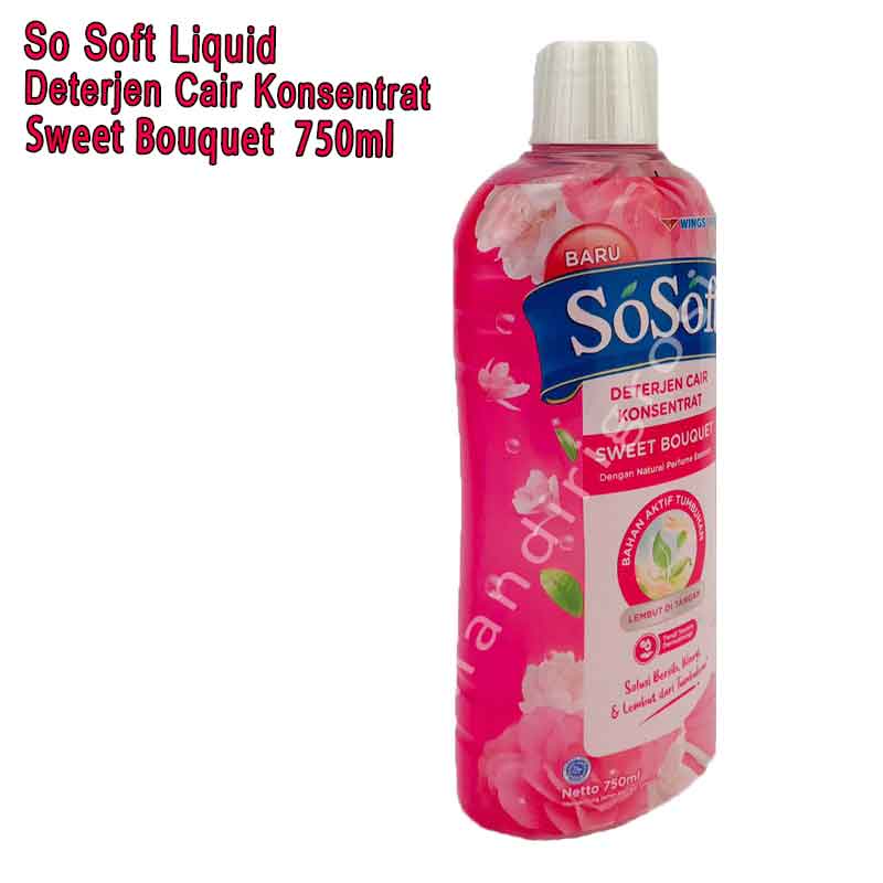 Deterjen Cair Konsentrat *So Soft Liquid * Sweet Bouquet * 750ml