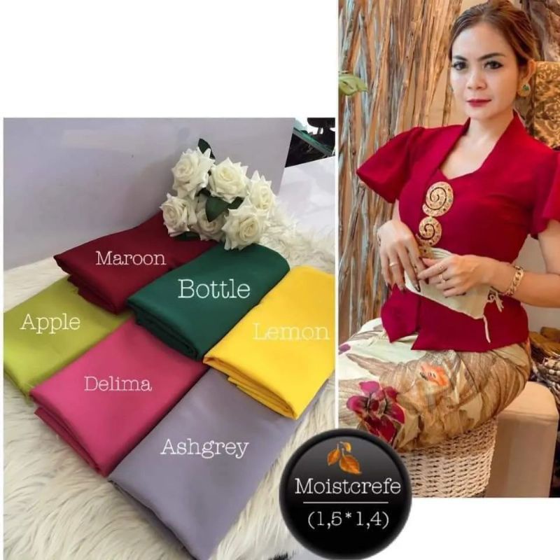 Kain Kebaya Moscrepe / Diamond Moscrepe / kain sifon / Kain kebaya