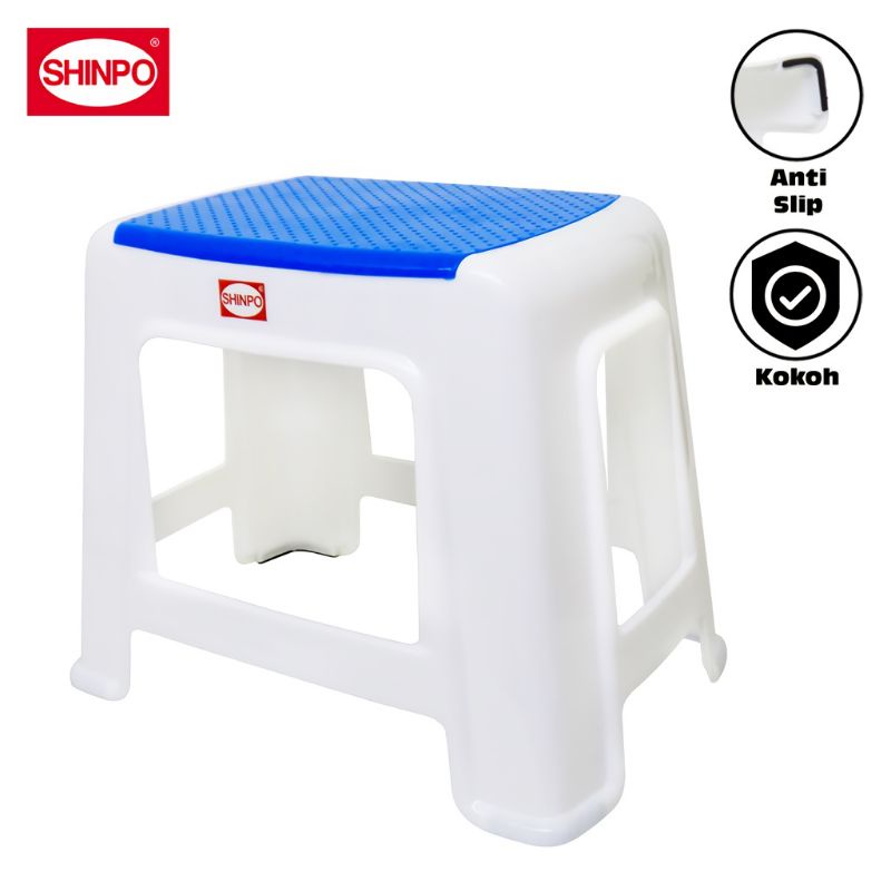 Shinpo bangku jengkok tinggi plastik berkualitas 290