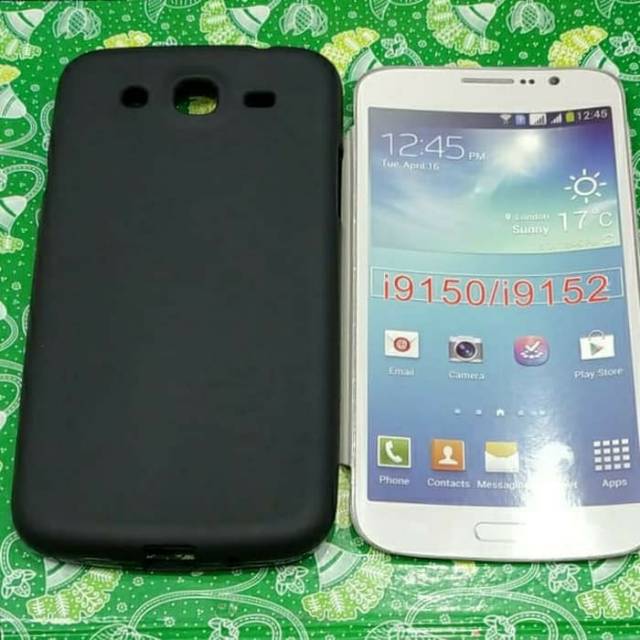 SAMSUNG MEGA 5.8 / i9152 / i9150 silikon hitam soft case mantul murah meriah