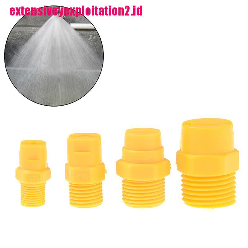 &lt; E2id &amp; &gt; Vee Jet Flat Fan Nozzle Spray 1 / 8 &quot;1 / 4&quot; 3 / 8 &quot;1 / 2&quot; Bahan Plastik