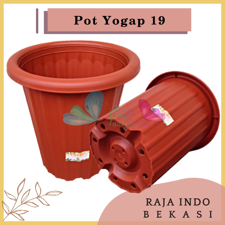 Pot Yogap 19 Merah Bata Coklat Bata Teraccotta Terakota Tinggi Tebal Berkualitas Pot Yogap 18 19 25 30 Murah