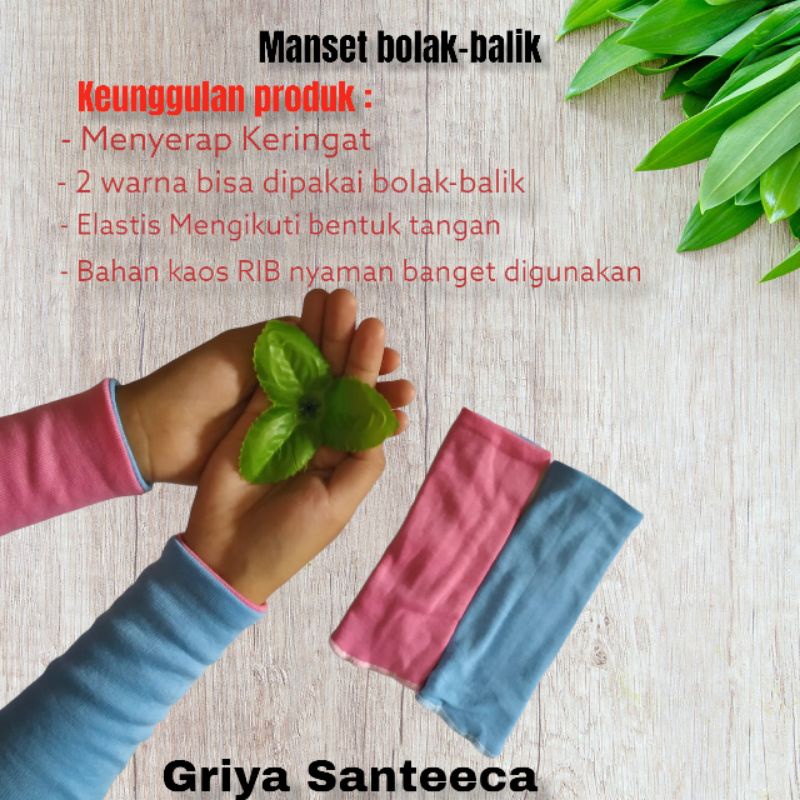 [12 Pasang] Manset tangan bolak-balik bahan kaos rib | handsock tangan bolak-balik premium | manset 12 pasang