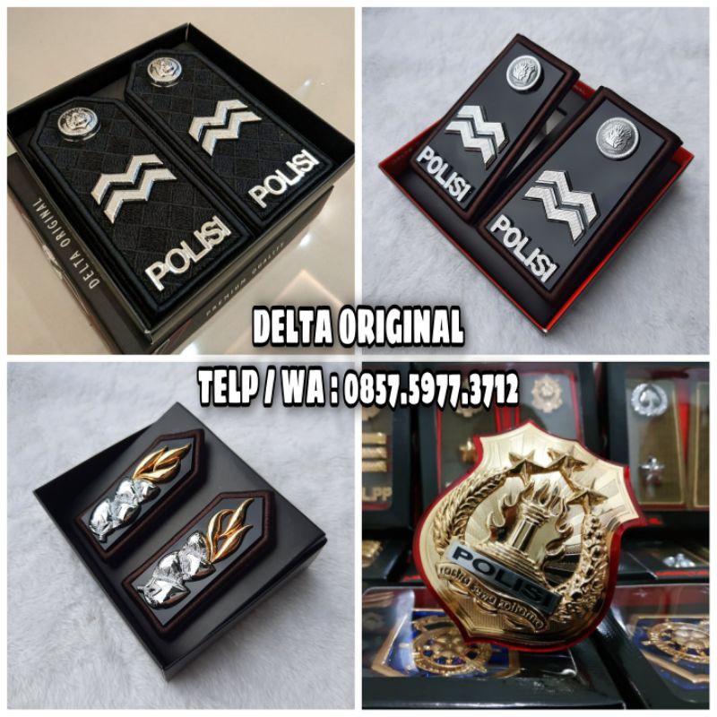 Pangkat Aiptu Polri + Pangkat Pdu Aiptu Polri + Monogram Polri + Kewenangan Polri Cembung