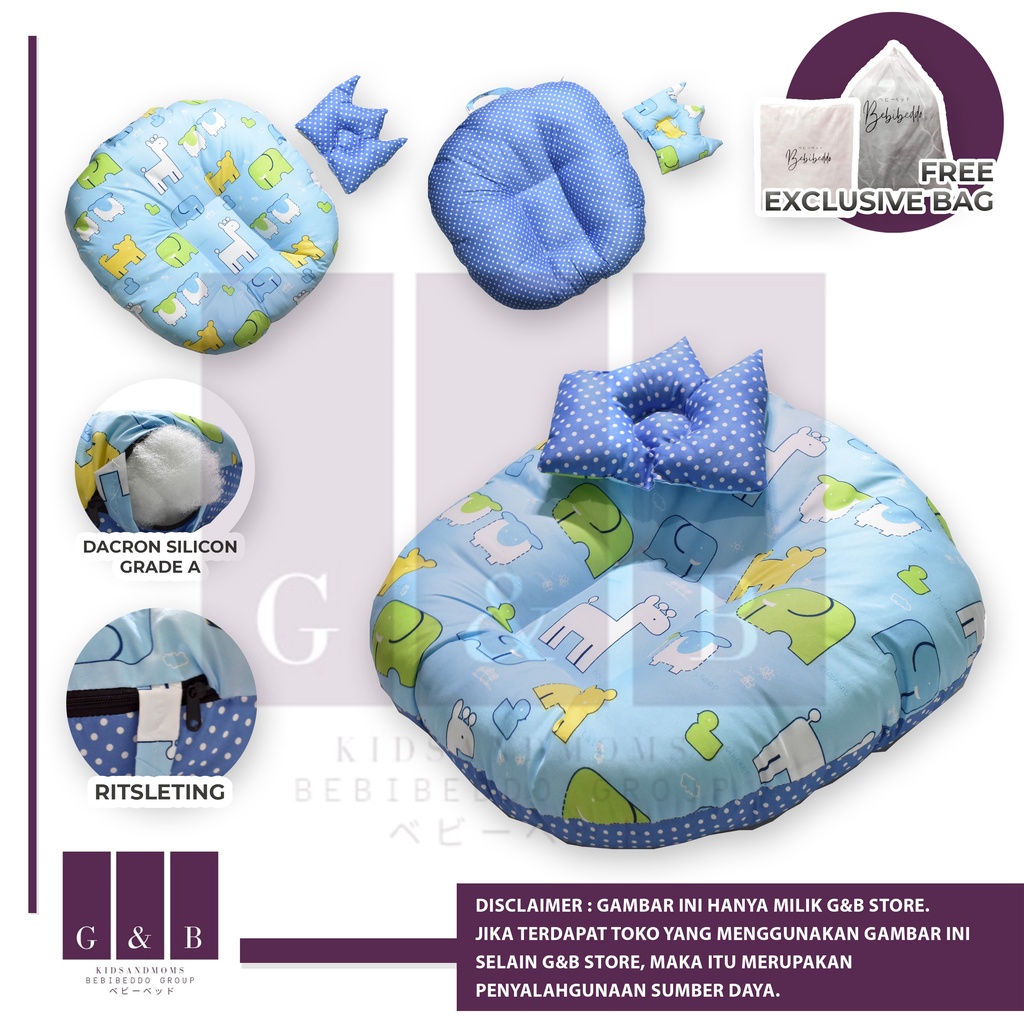Sofa bayi / baby launger FREE bantal mahkota bayi dan tas