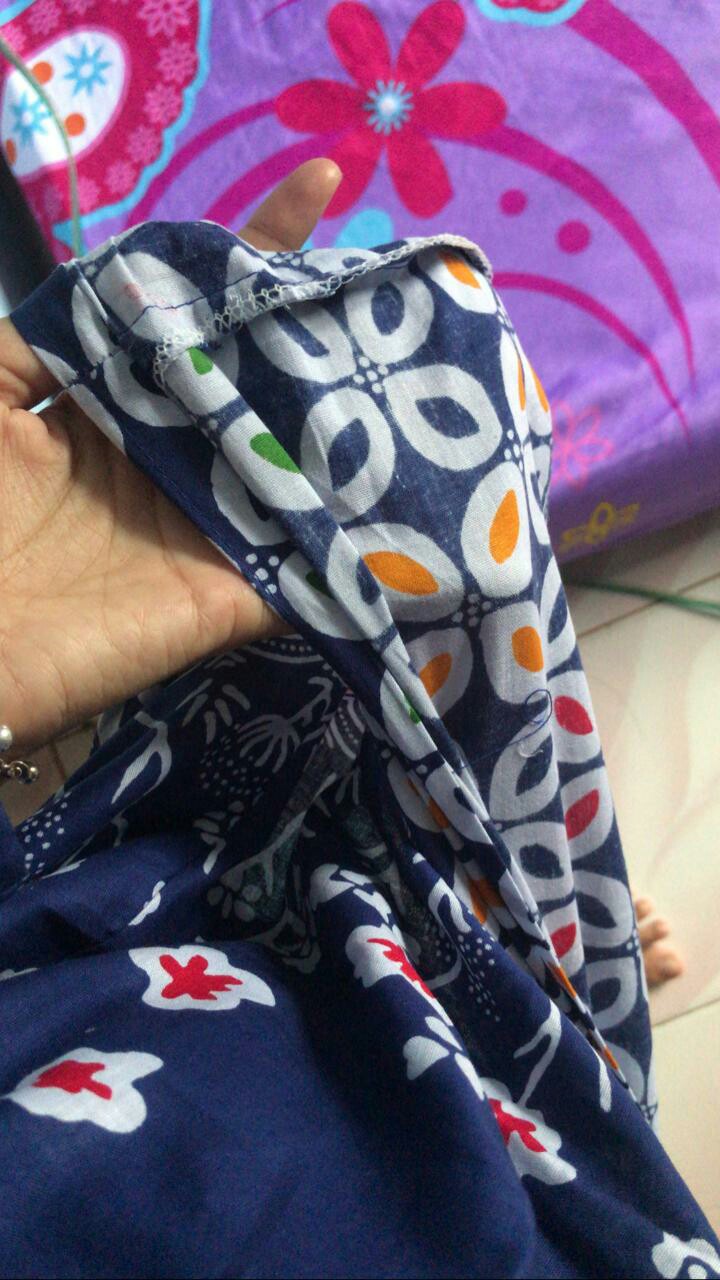 Batik Tunik Shibori Jumputan Terbaru Size S-3l / Hrb026 Yelbor Navbor / Biru