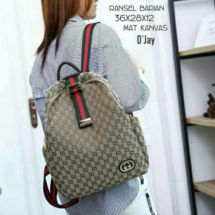 Jual TAS ZASKIABAG RANSEL FASHION WANITA FASHION KOREA GUCCI DJ BARIAN Murah