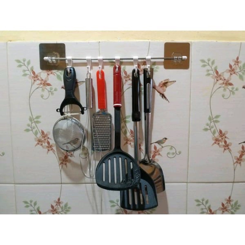 [ctshop1]Gantungan Spatula Sutil Sodet Alat Dapur Baju Tempel Dinding Tembok Murah