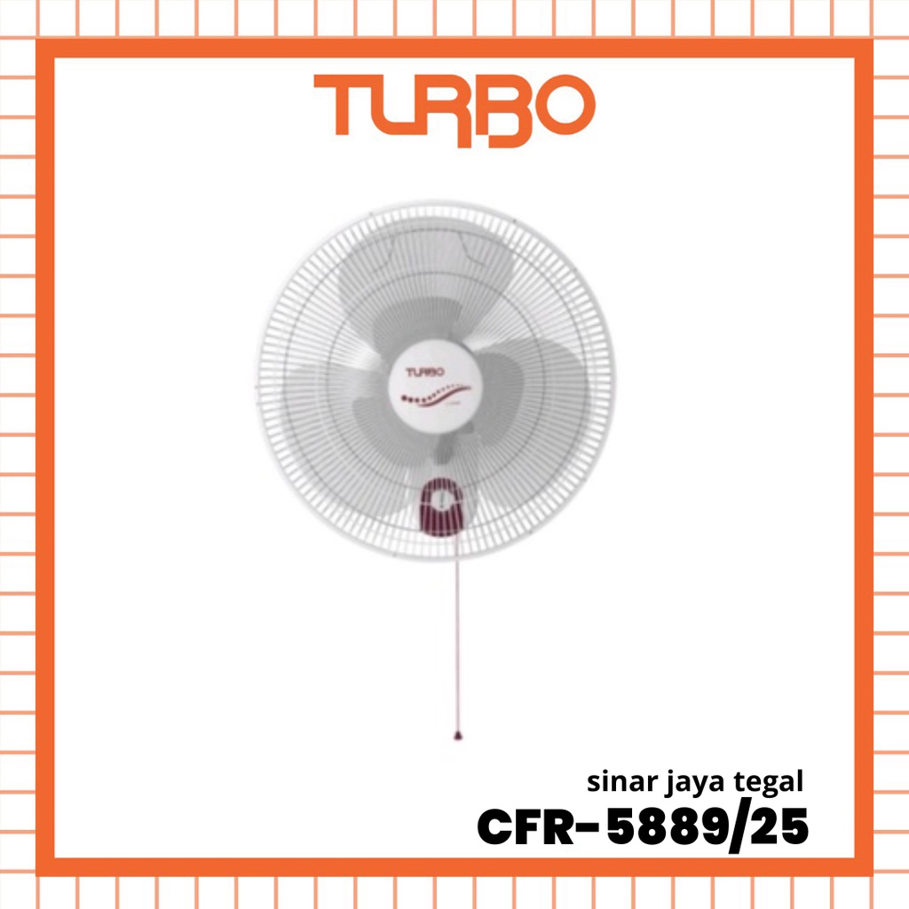 WALL FAN TURBO CFR-5889/25 / KIPAS ANGIN DINDING TURBO CFR-5889 - 18inch