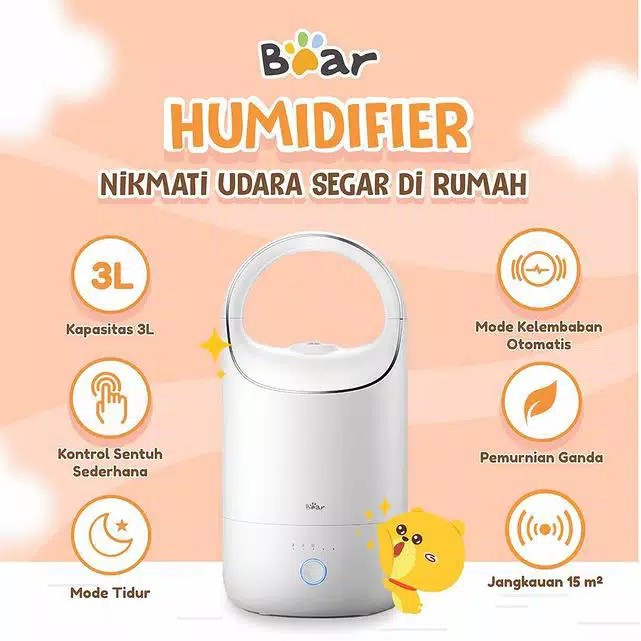 HUMIDIFIER | Alat Penjaga Kelembaban Udara di Ruangan - Humidifier - Bear JSQ-C30Q1