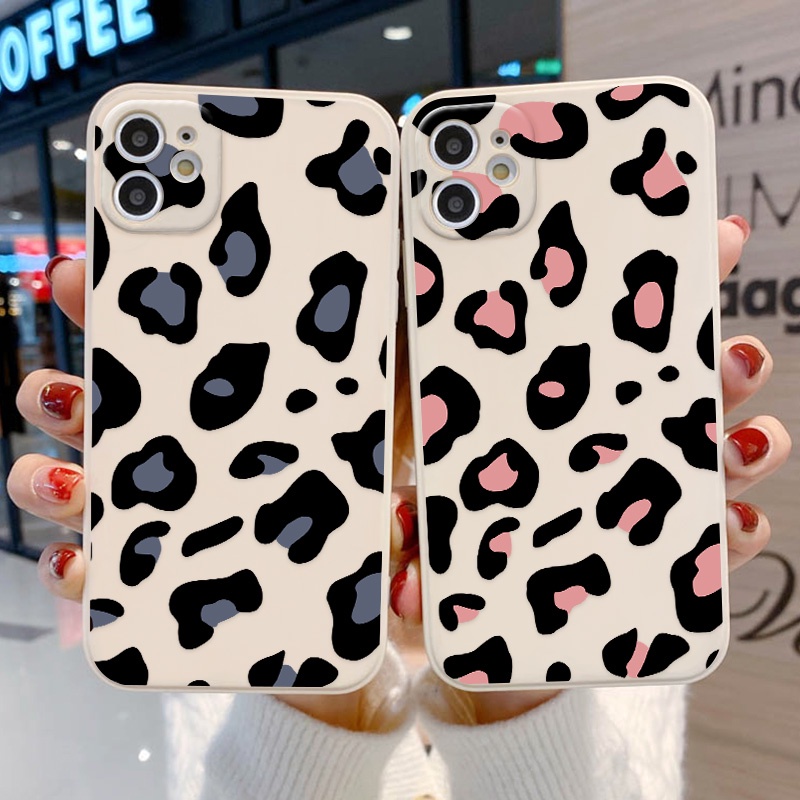 Soft Case TPU Motif Leopard Untuk Realme C25Y C21Y 9i 8i 7i 6i 5i 8 7 5 9 Pro Plus 8 Pro C25 6s 5s C2 C3 50A 6i C21 C15 C11 C20 30A C30A