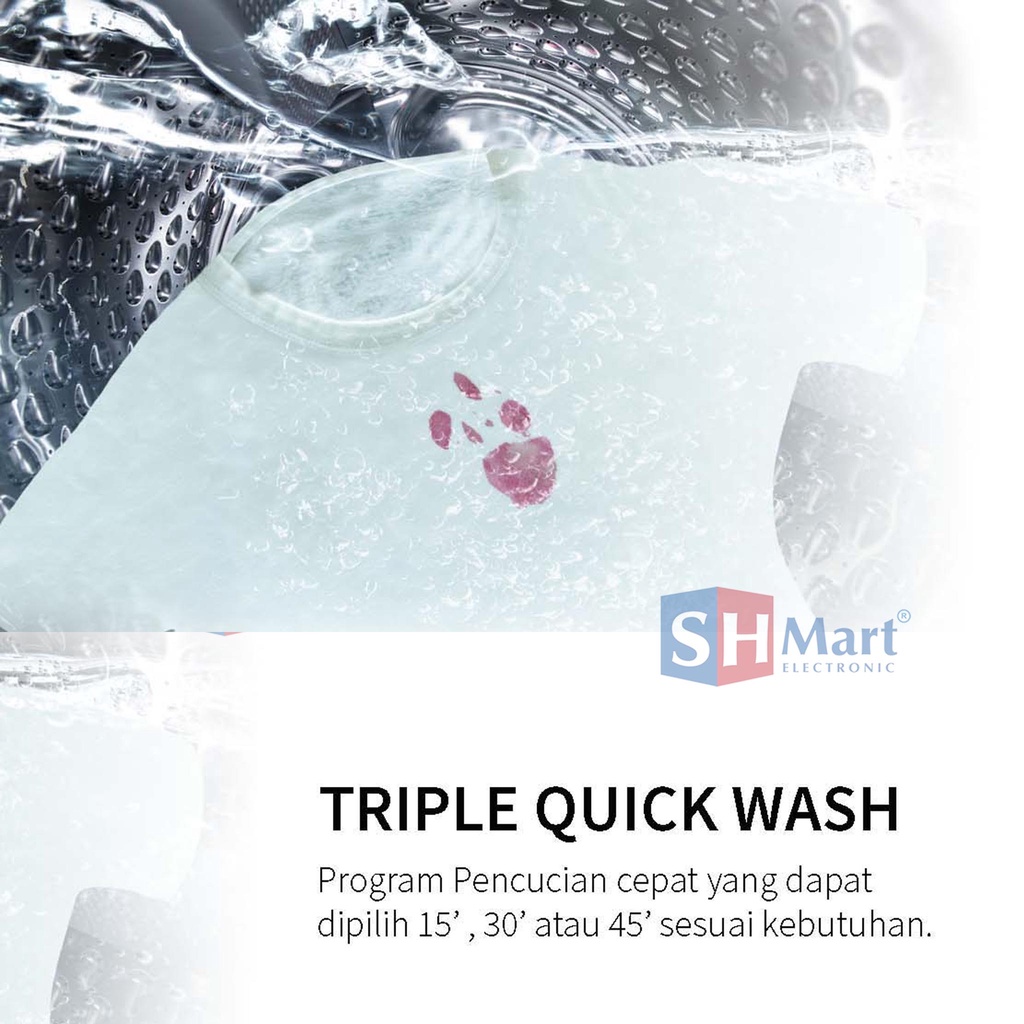 MESIN CUCI FRONT LOADING SHARP KAPASITAS 8,5 KG ES-FL1083W / ESFL1083W GARANSI RESMI