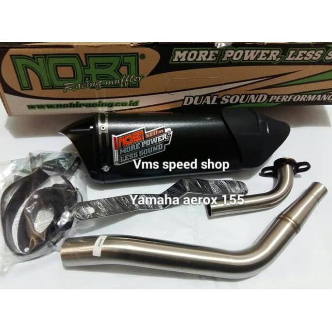 Knalpot Nobi Neo Ss Dual Sound Yamaha Aerox 155 Cc/ Nobi Neo Ss Aerox Grosir