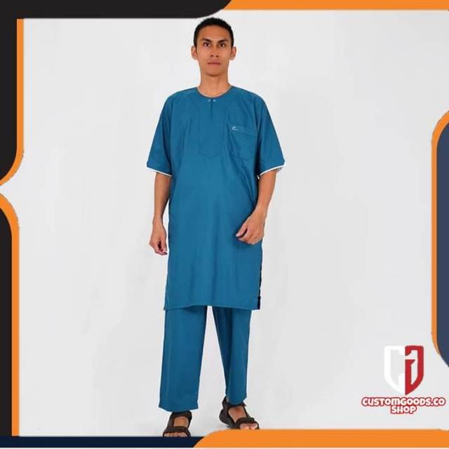 BAJU KOKO ARAB BAJU KOKO PRIA DEWASA FASHION MUSLIM KOKO PENDEK BAJU KOKO PRIA LENGAN PENDEK