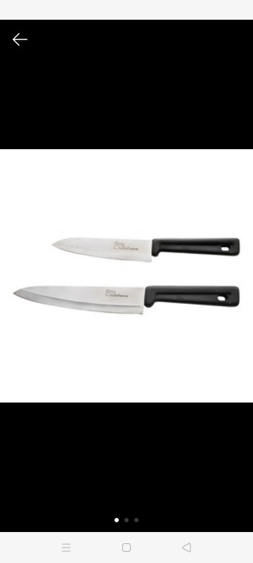 Tanica Pro Pisau Dapur 2 Piece Set - Stainless Steel