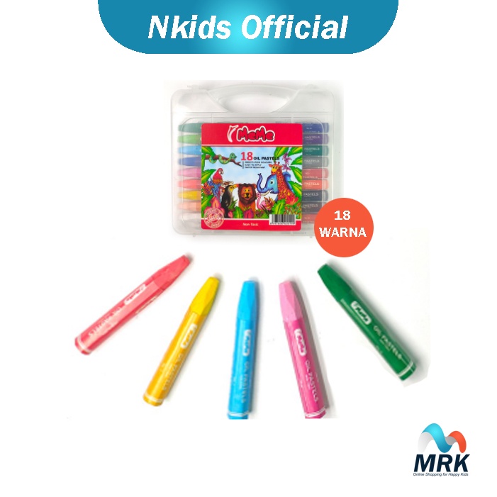 

Crayon Pastel Meme 18 Warna Murah dengan Box Handle / Cat Gambar Anak Oil Pastel