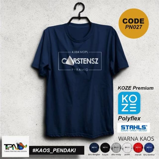 Kaos Pendaki - Cartenz