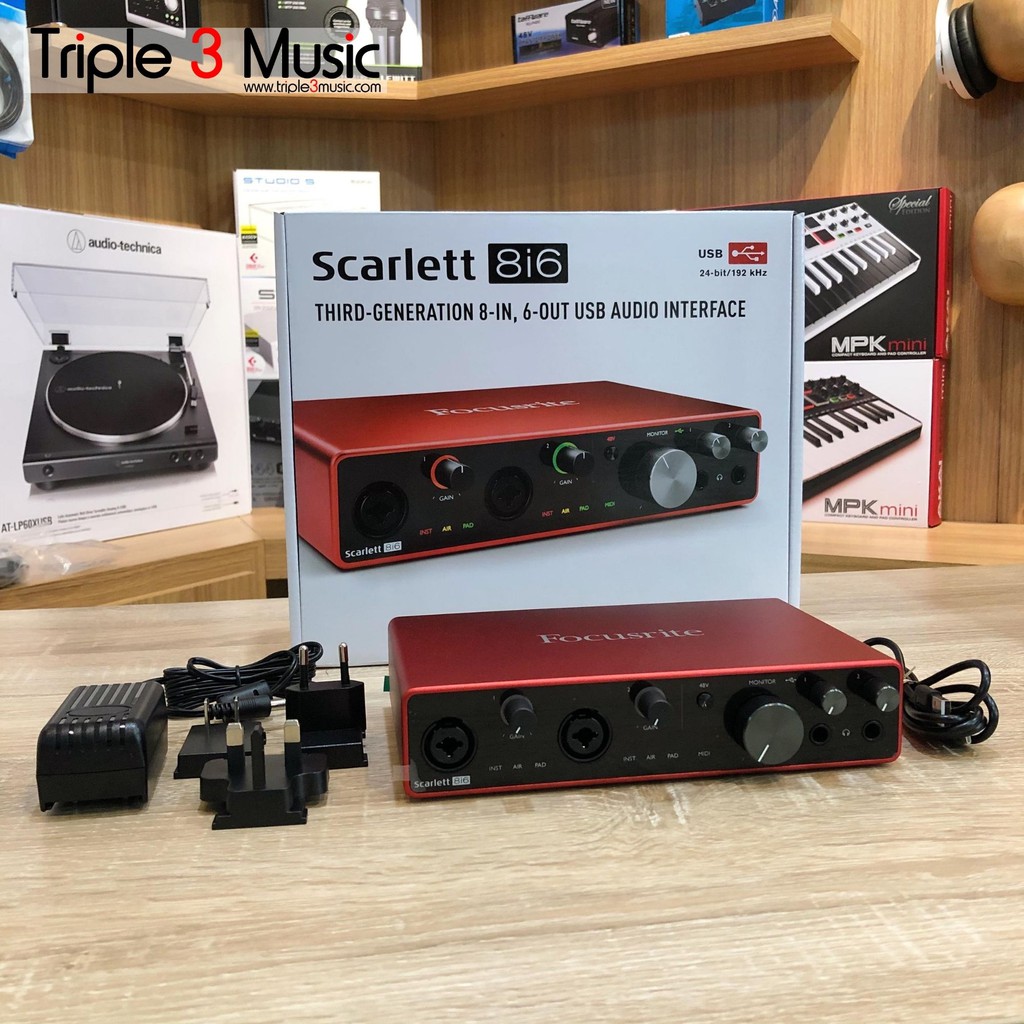 Focusrite Scarlett 8i6 3rd Gen ORIGINAL Garansi Soundcard Recording