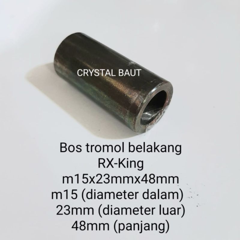 CB Bos Tromol Belakang Yamaha Rxk Diameter Lobang M15 X Panjang 48 Mili