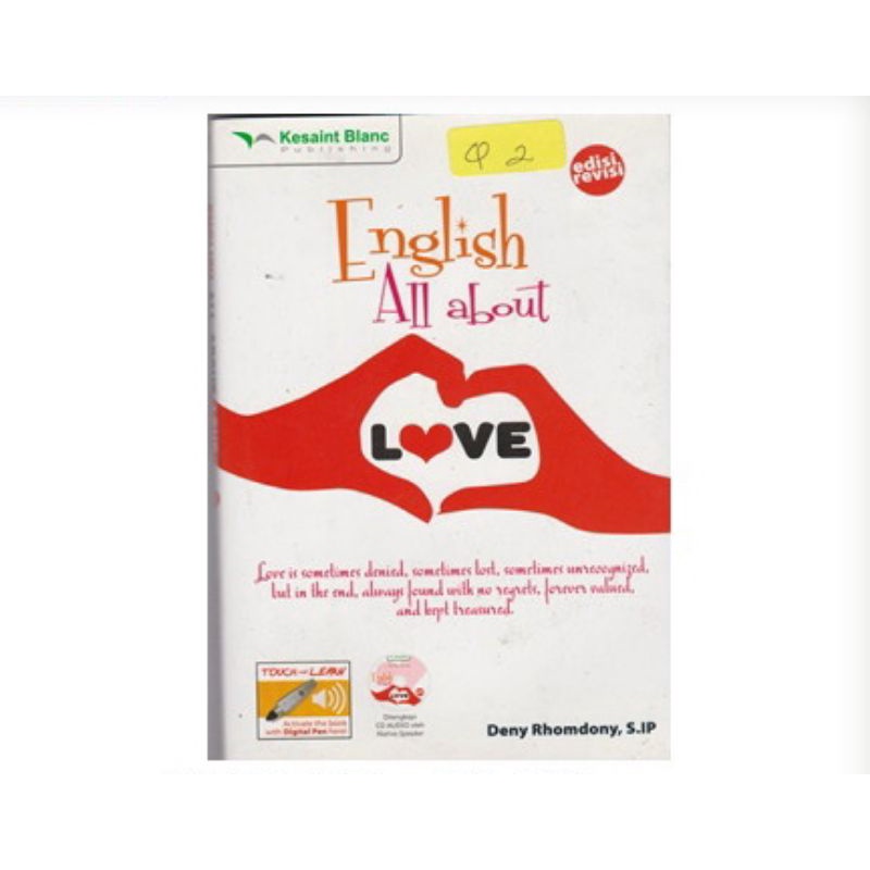KESAINT BLANC - English All About Love Ed.Revisi