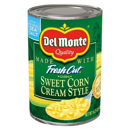 

Del monte fresh cut cream style corn 425gram