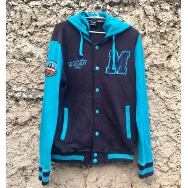 jacket varsity hoodie M Holiday second preloved