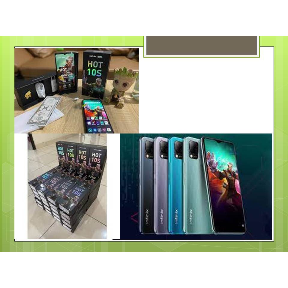INFINIX HOT 10S RAM 4GB ROM 64GB 4 64 GB HP BAGUS MURAH PROMO TERLARIS