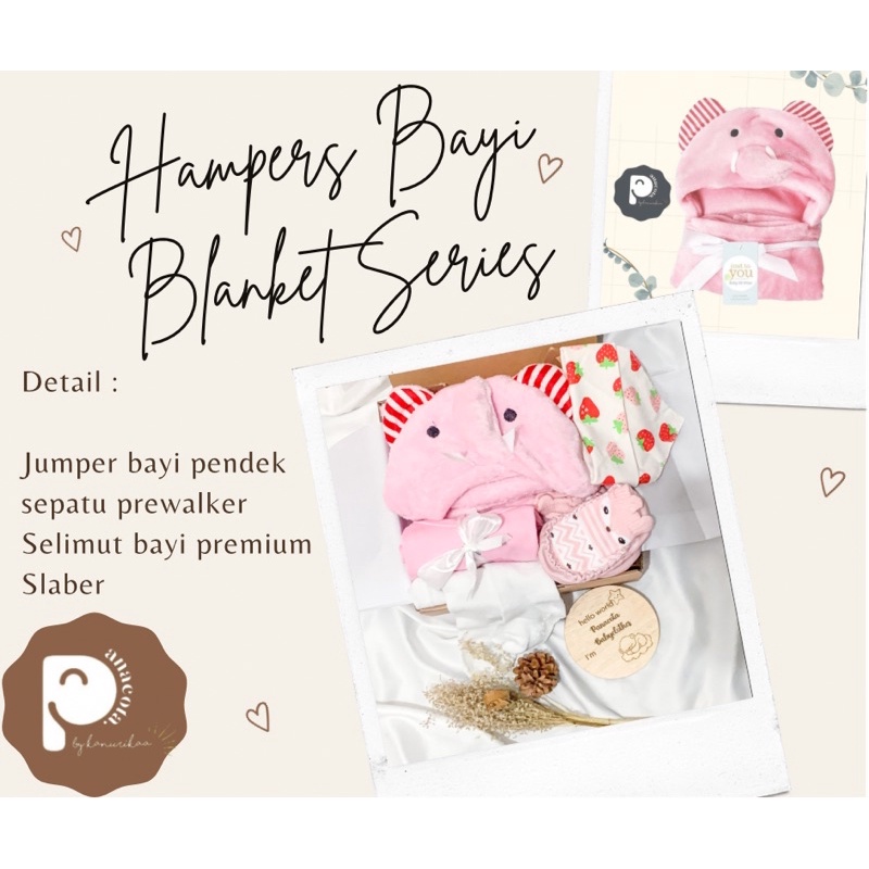 HAMPERS BAYI BARU LAHIR NEWBORN / KADO BAYI 1 TAHUN READY STOCK-Paket Selimut