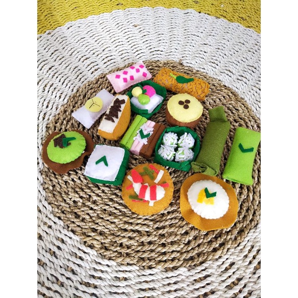 jajanan pasar mainan flanel