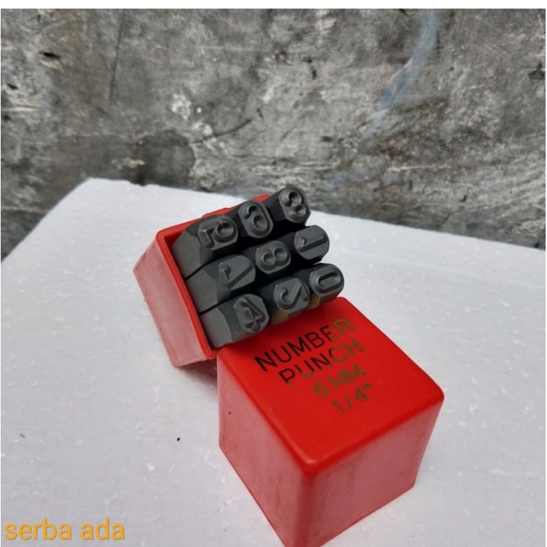 MATA KETOK ANGKA 6mm - mata ketok  no 6 mm wipro