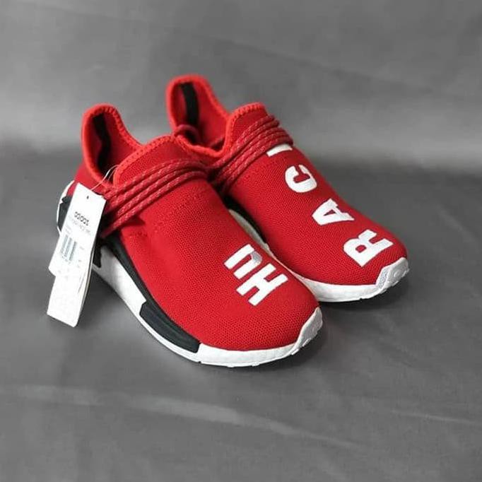 {{BAYAR DI TEMPAT}} Pharrell Williams X Adidas NMD HU race Red Premium PRODUK TERBATAS [Kode 1|Kode
