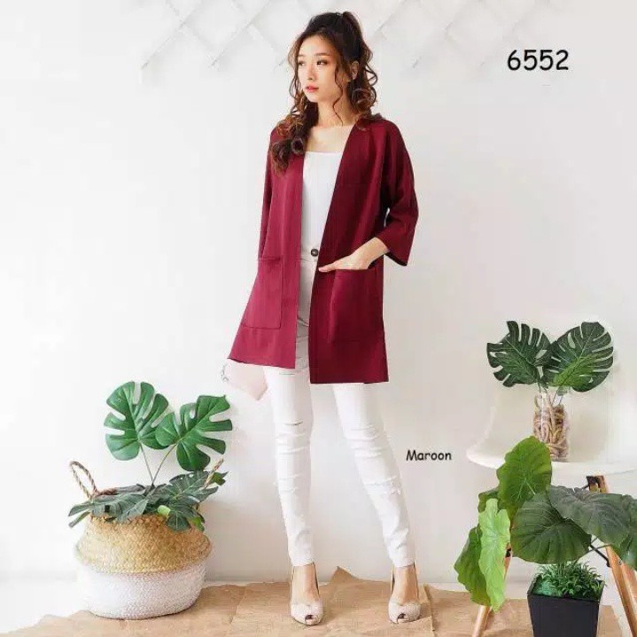 Baju Atasan CLOVER SAKU Outer Cardigan