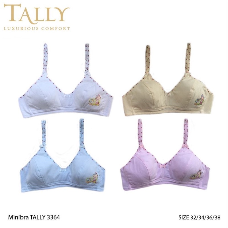 TALLY BRA BH REMAJA ABG 3364 I TANPA BUSA I TANPA KAWAT I SIZE  32 - 38