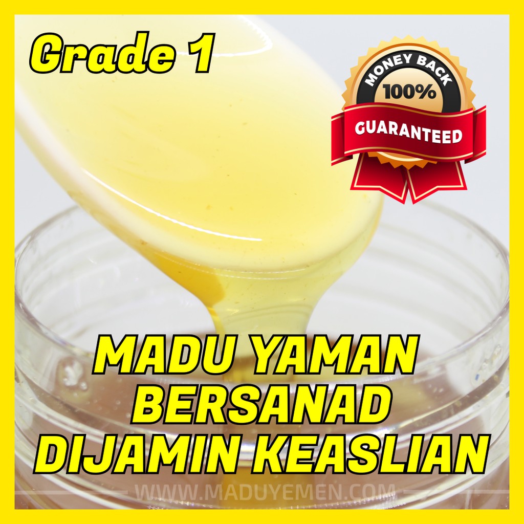 

GARANSI KEASLIAN! Madu Yaman Madu Sidr Grade 1 / Grade A