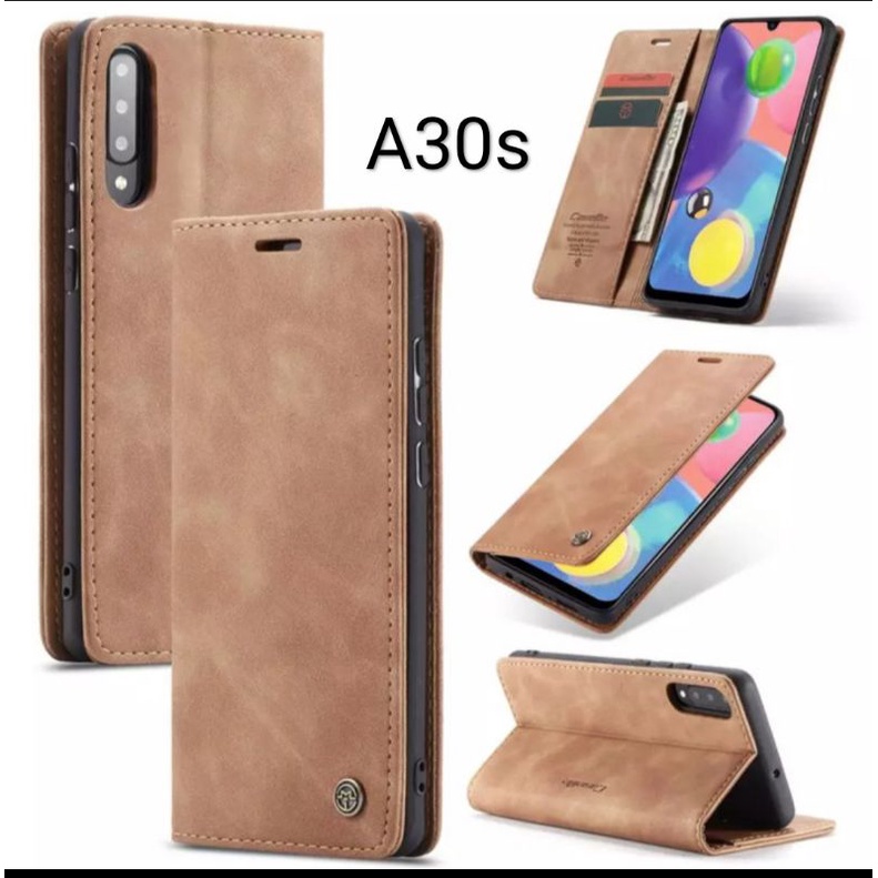 Case Samsung A30s / A70 A70s / A50 A50s Flipcase Dompet Kulit Original Premium Cover