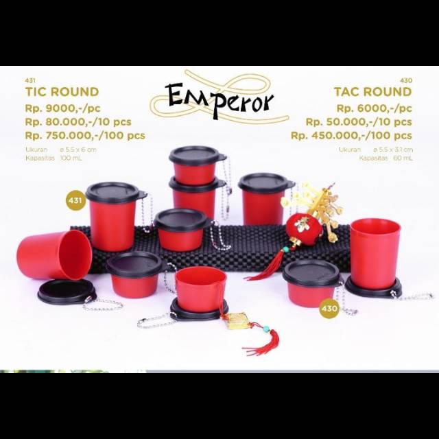 Souvenir/tik-tac Round Twin Tulipware