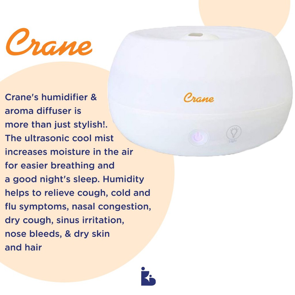 Crane Humidifier With Aroma Diffuser