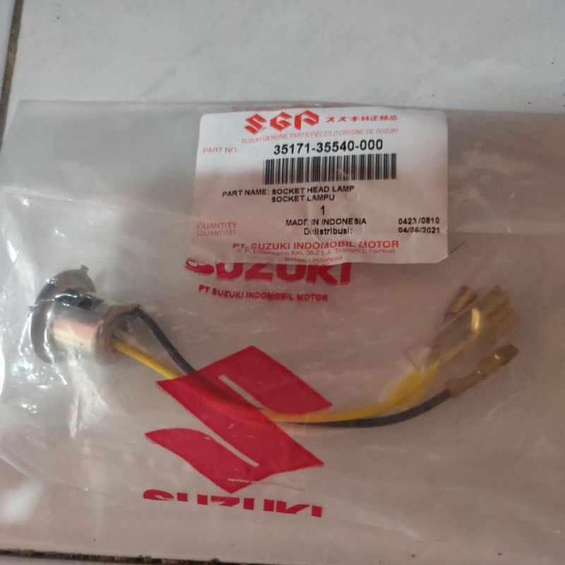 SOCKET SOKET PITINGAN PITTINGAN LAMPU DEPAN SUZUKI RC80 RC100 TORNADO BRAVO SPRINTER ORI SGP